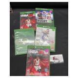 Xbox One Madden, NBA, Rugby, Fifa Games