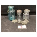 Vintage glass jars