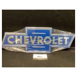 Chevrolet metal sign