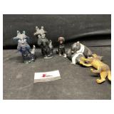 Scottie terrier dog figurines and misc figurines