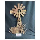Metal Windmill Decor