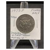 1973-D Kennedy Half Dollar Error