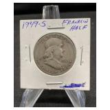1949-S Franklin Half Dollar