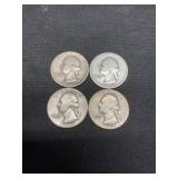 4 Silver Quarters
