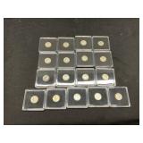 Box of  17 High Grade Mercury Dimes (1940