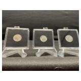 Group of 3 1942 Mercury Dimes HIGH GRADE