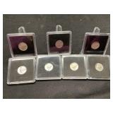 UNC Mercury Dimes -7 Coins 1940-1943