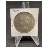 1934 Peace Dollar