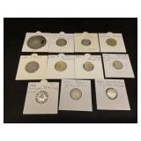 Group of 11 Foreign Silver Coins