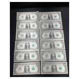Complete Set of all 12 Federal Reserve Notes 2
