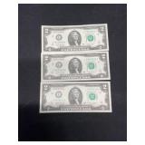 3-2017-A $2 Consecutive Bills