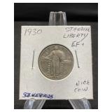 1930 Standing. Liberty Quarter