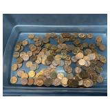 1 pound red/brown wheat pennies