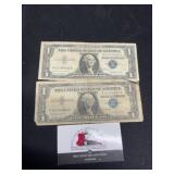 Two $1 Silver Certificates