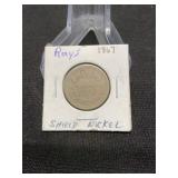 1867 Shield Nickel