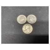 1948 P-D-S Silver Quarters