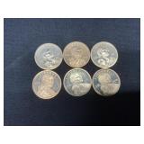 6 S Mint Sacagawea One Dollar