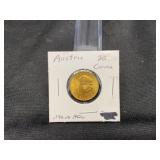 1915 Austria Gold 20 Coronas .196 ox Gold
