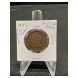 1843 Large Cent