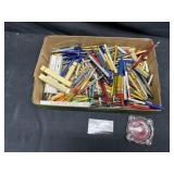 Advertising Pens, pencils, and ash tray
