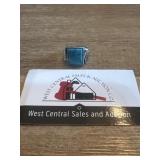 Unmarked turquoise ring