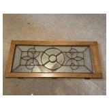 Antique beveled and leaded glass window/door