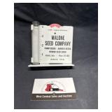 Metal Atlantic, IA advertising rain gauge