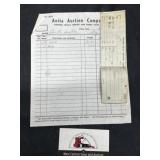 Anita, IA auction company bill