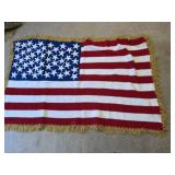 American flag afghan