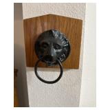 Cast Lion head door knocker