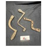 Vintage crank handles