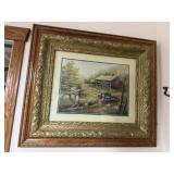 Vintage framed Mail Pouch Tobacco print