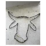 Barbed wire cow