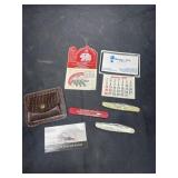 Atlantic, IA pocket knives and misc advertising