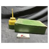 Vintage metal binder toolbox