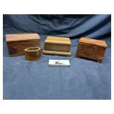 Wooden trinket/ jewlery boxes