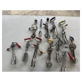 Vintage hand crank egg beaters and Anita, IA