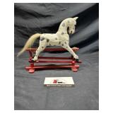 Vintage wooden galloping horse