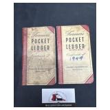 Vintage pocket ledgers Stuart and Dexter, IA