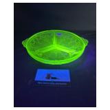 Uranium divided plate- has chip