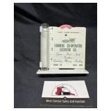 Metal Anita, Ia advertising rain gauge