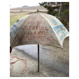 Vintage Atlantic, IA implement tractor umbrella
