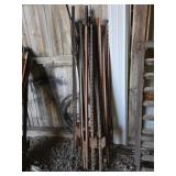 20 Assorted Steel T Fence Posts