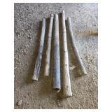 5 Wood Posts