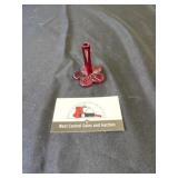 Mini ruby glass bud vase