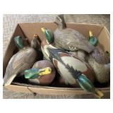 Vintage plastic duck decoys