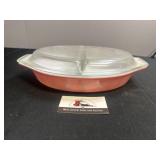 Pyrex divided bowl with lid