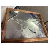 Etched fish mirror