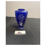 Fenton cut-back vase