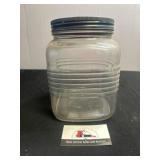 Vintage Hoosier style glass jar